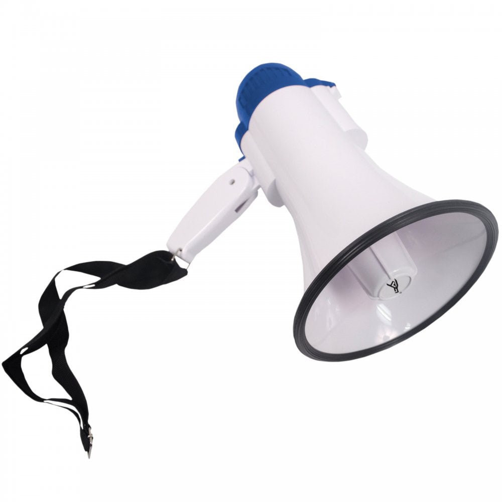 15W Loud Hailer Folding Pistol Grip Megaphone with Siren