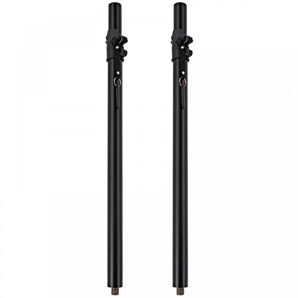 Pair of M20 Adj Speaker Poles and base Plates