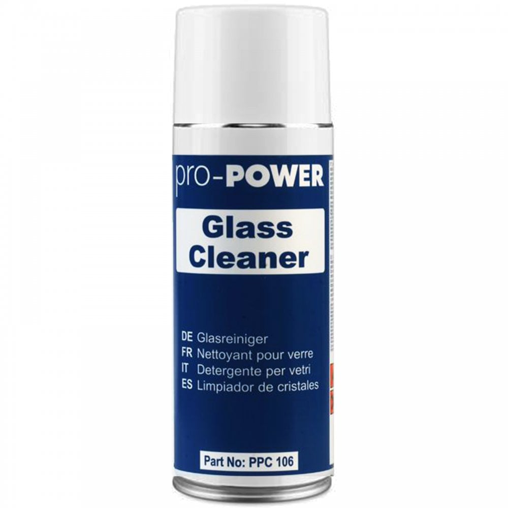 Glass Cleaner Smear Free 400ml Aerosol Spray Canister
