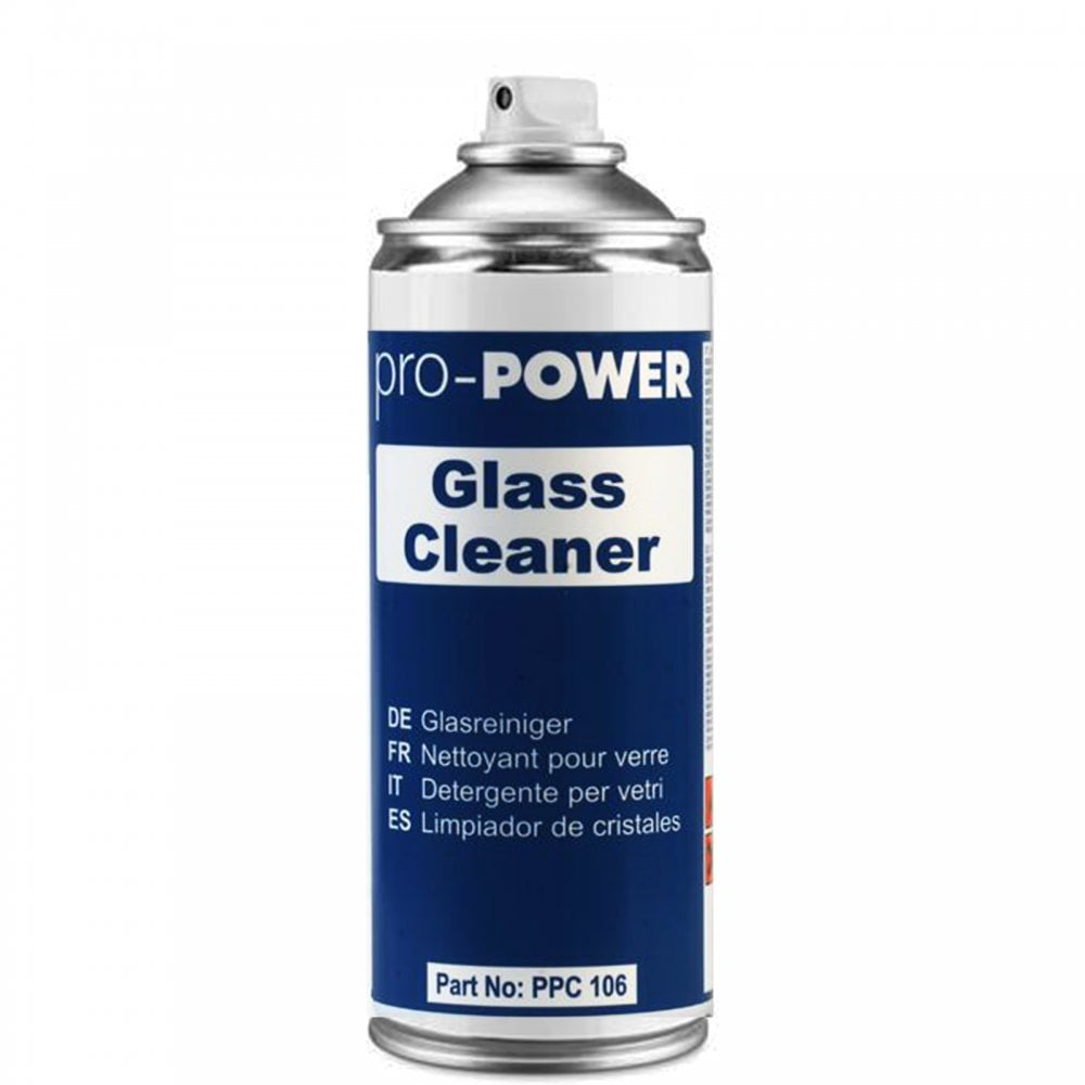 Glass Cleaner Smear Free 400ml Aerosol Spray Canister