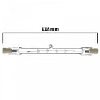 Linear Tungsten Halogen Light Bulb 150w K28 118mm