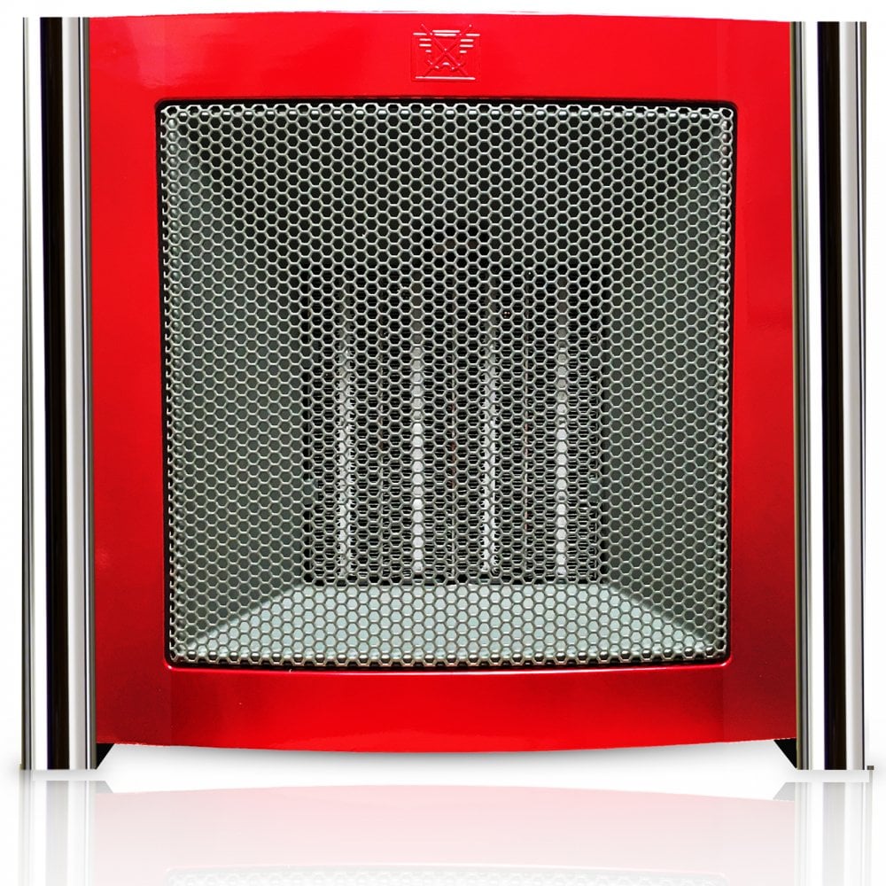 2kW Upright Red Square Ceramic Heater