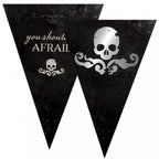 2 Packs Halloween Party 12 Flag Bunting Skulls