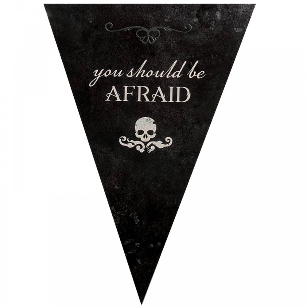 2 Packs Halloween Party 12 Flag Bunting Skulls