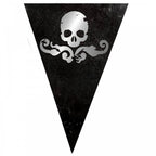 2 Packs Halloween Party 12 Flag Bunting Skulls