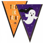 2 Packs Halloween Party 12 Flag Bunting Trick and Treat