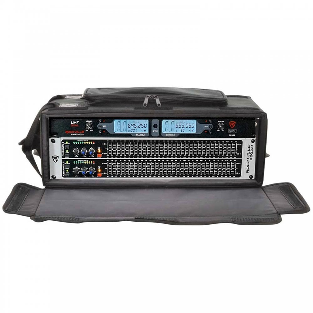 19 Inch 3U Front and Rear Flap Rack Case