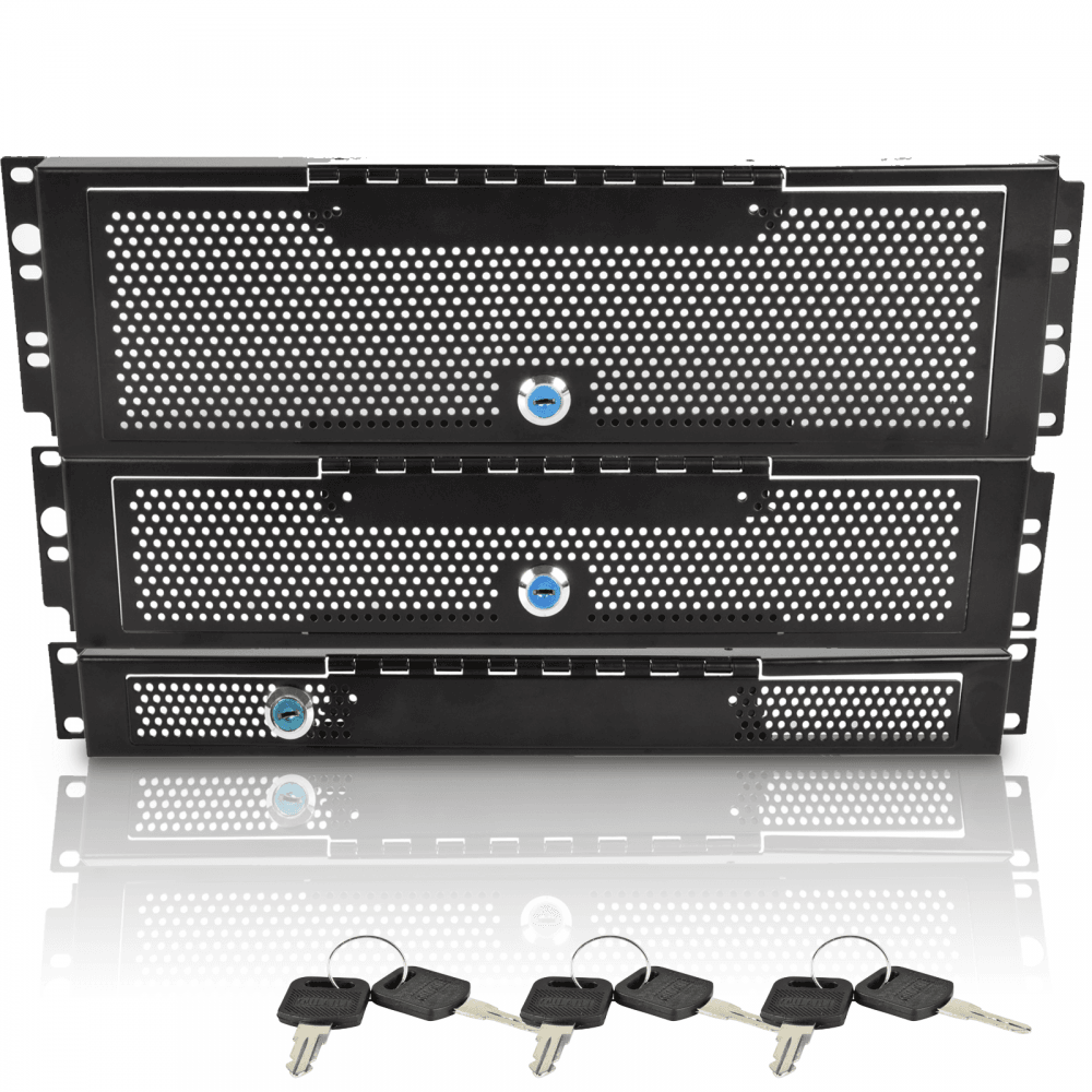19 Inch 1U 2U 3U Security Cover Rack Panels