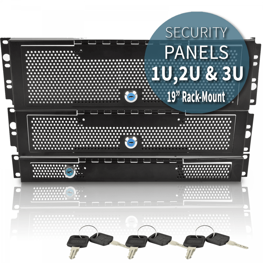 19 Inch 1U 2U 3U Security Cover Rack Panels