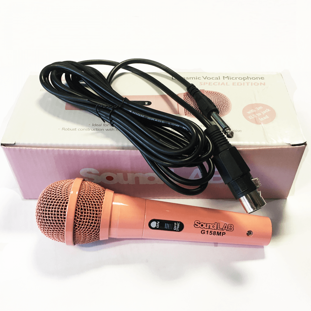 Dynamic Vocal Microphone Pink Metal