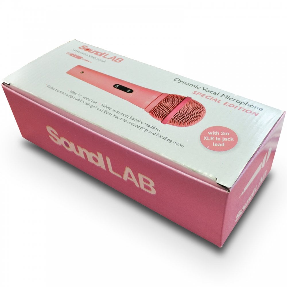 Dynamic Vocal Microphone Pink Metal