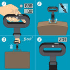 Hand Held 40kg 88lb Electronic Luggage Scales
