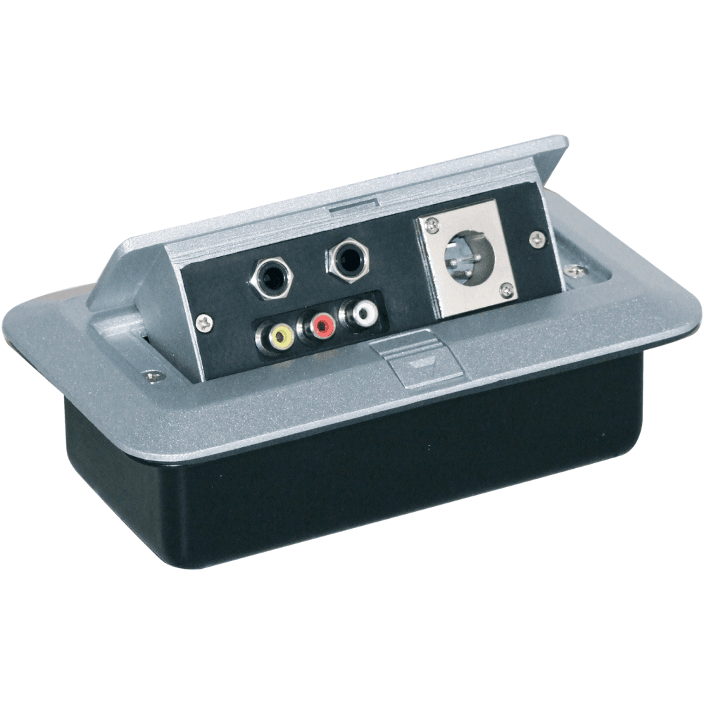 AV Pop Up Box Combination Plate RCA XLR jack