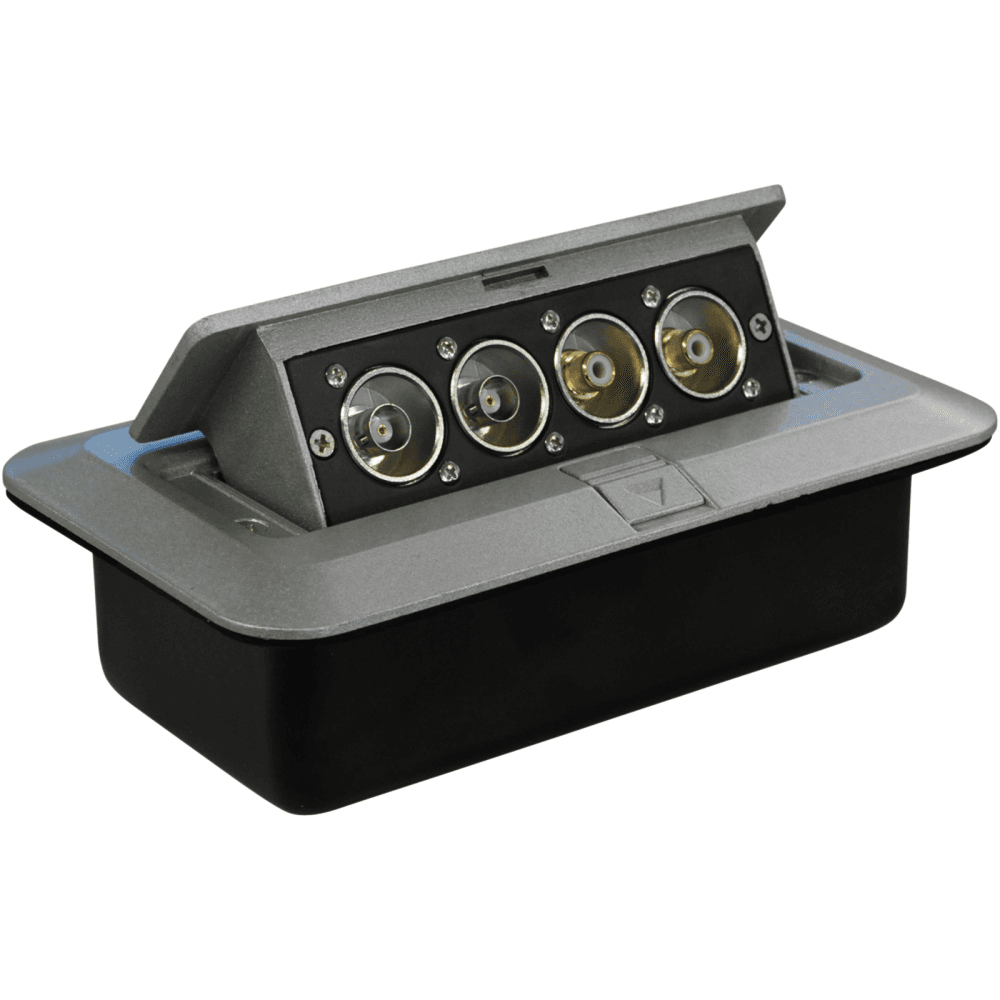 AV Pop Up Box Combination Plate RCA BNC