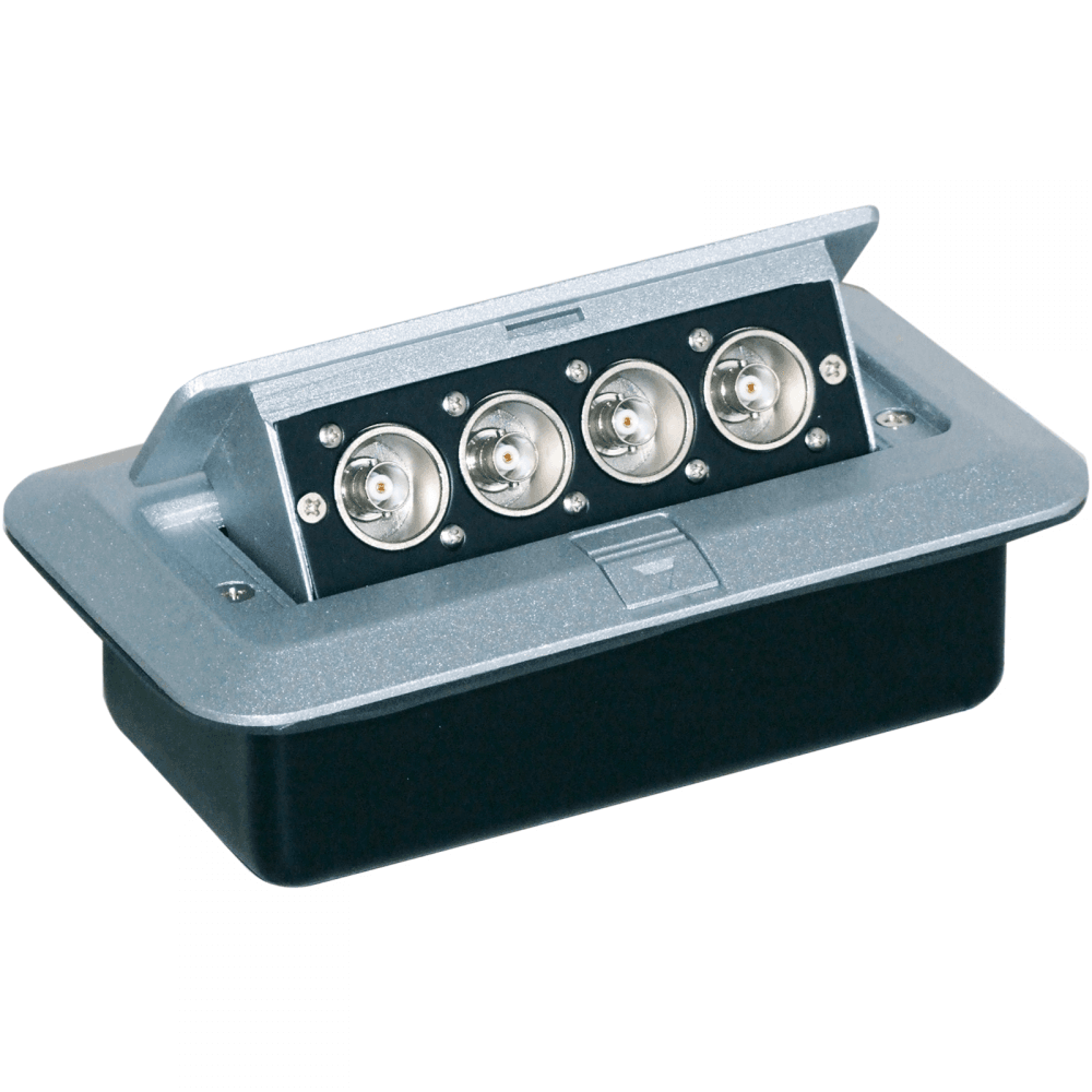 AV Pop Up Box Combination Plate Four BNC
