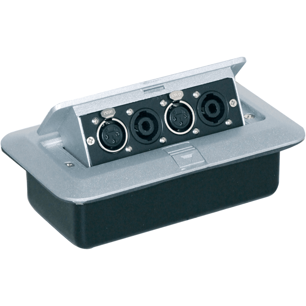 AV Pop Up Box Combination Plate XLR Speakon