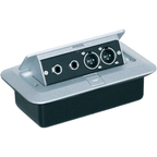 AV Pop Up Box Combination Plate 2 Jack 2 XLRM