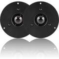 Pair of Circular 1"" Silk Dome Tweeter 40w RMS 80w Peak