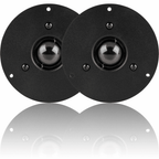 Pair of Circular 1"" Silk Dome Tweeter 40w RMS 80w Peak