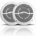 Pair Of E-audio 80w Round Ceiling Speakers 2 Way Moisture Resistant 8 Ohms