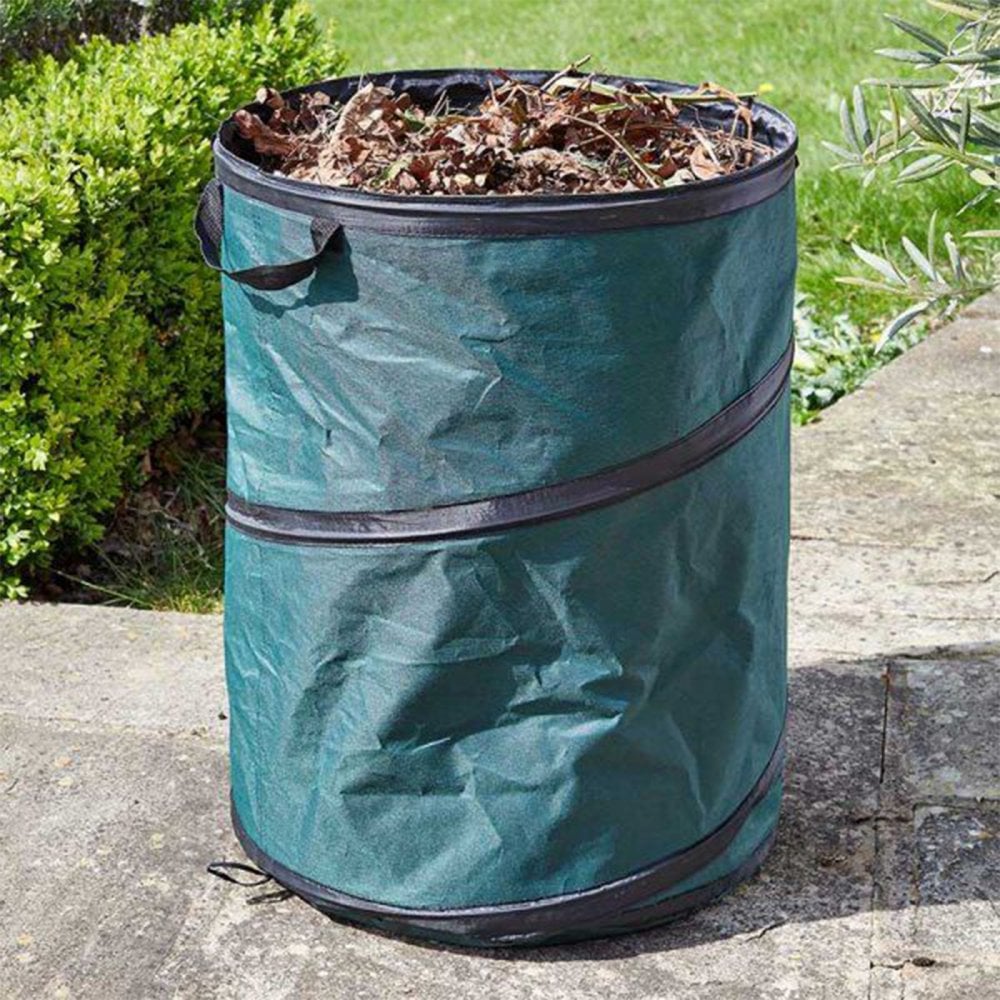 Garden Pop Up Bin Carry Handles & Tipping Strap Waste Refuse Grass Leaves