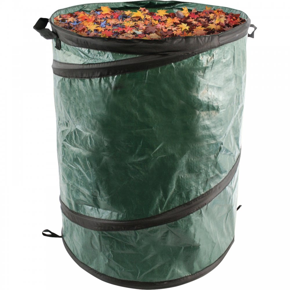 Garden Pop Up Bin Carry Handles & Tipping Strap Waste Refuse Grass Leaves