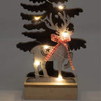 Wooden Christmas Tree LED Light Effect Battery Operated