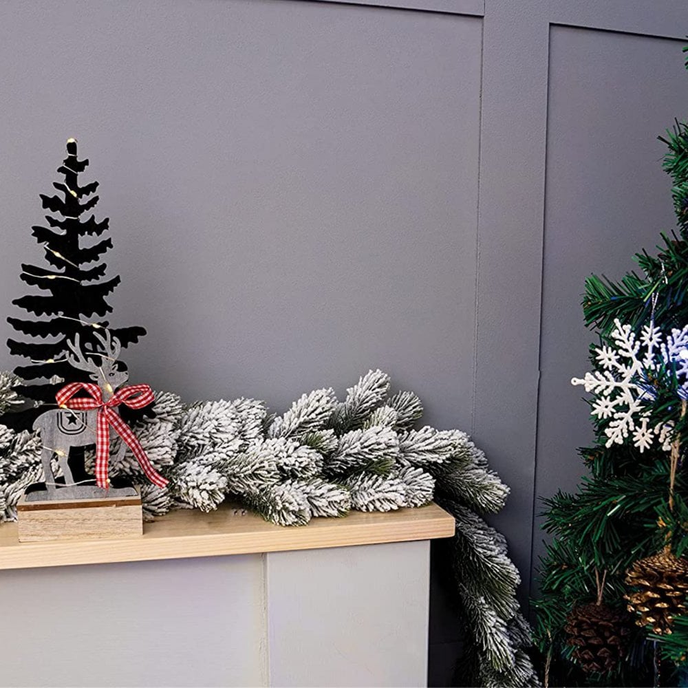 Wooden Christmas Tree LED Light Effect Battery Operated