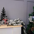 Wooden Christmas Tree LED Light Effect Battery Operated