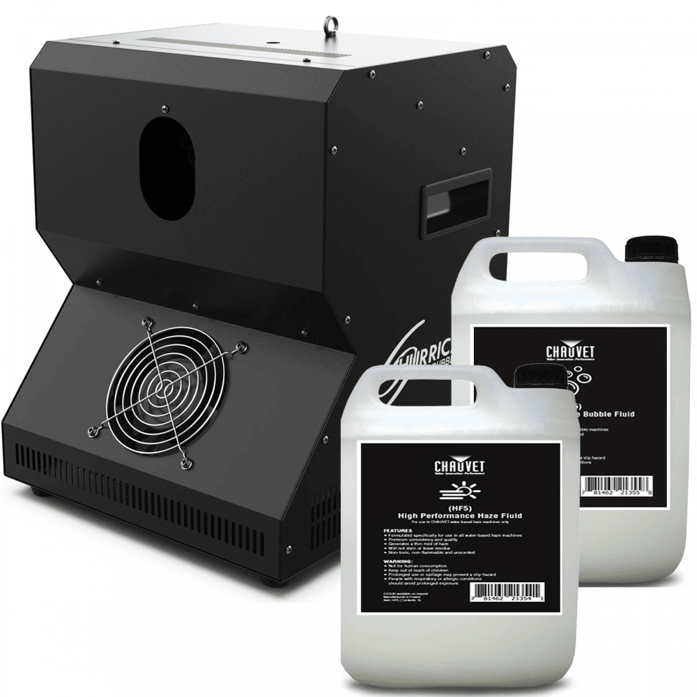 Chauvet Hurricane Bubble Haze Machine Inc Fluid