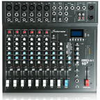 10 Channel Mixer Desk USB SD Recorder - 2020 + Version With Footswitch Socket