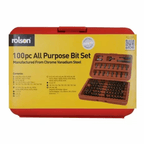 100pc All Purpose CV Power Bit Set & Adaptors Inc Case