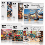 1000 and Twin 500 Piece Jigsaw Puzzles High Quality