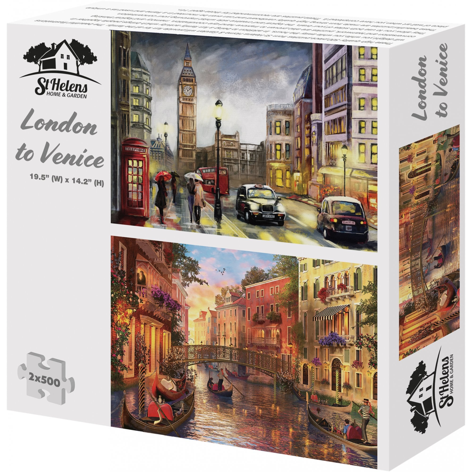 1000 and Twin 500 Piece Jigsaw Puzzles High Quality