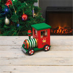 Wooden Christmas Train Music Box