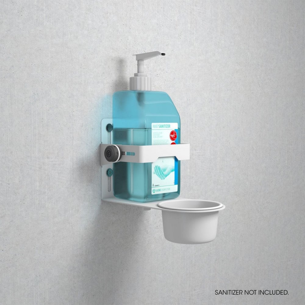 Adjustable Disinfectant Universal Holder in White