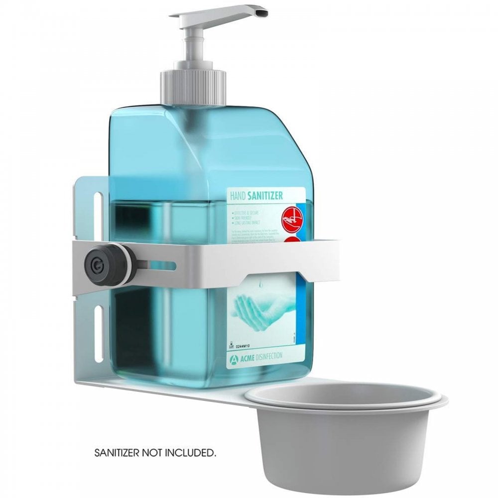 Adjustable Disinfectant Universal Holder in White