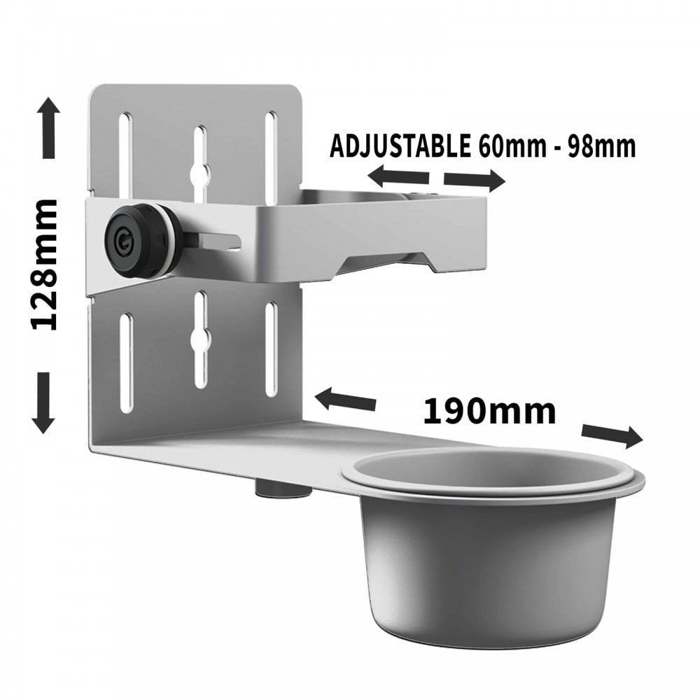Adjustable Disinfectant Universal Holder in White