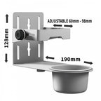 Adjustable Disinfectant Universal Holder in White