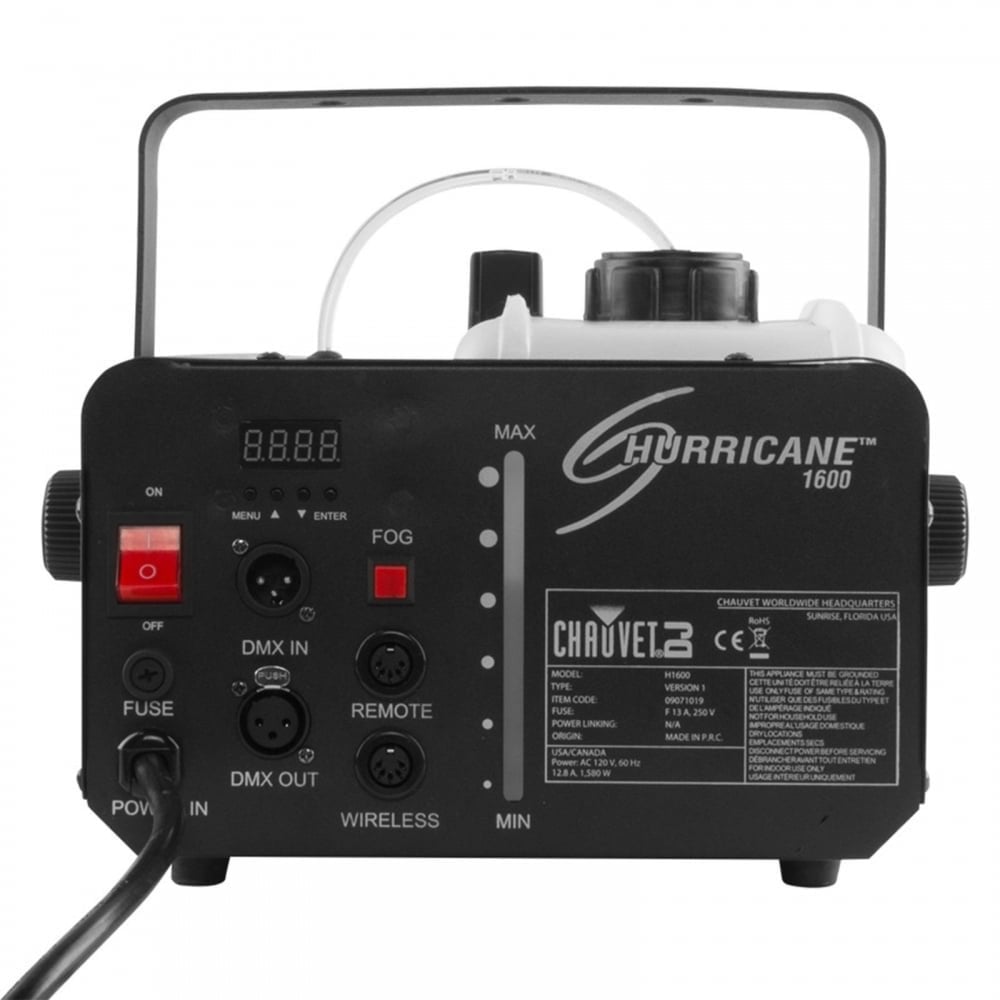 Hurricane 1600 DMX High Output Smoke Machine