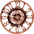 Vintage Style Bronze Resin Wall Clock