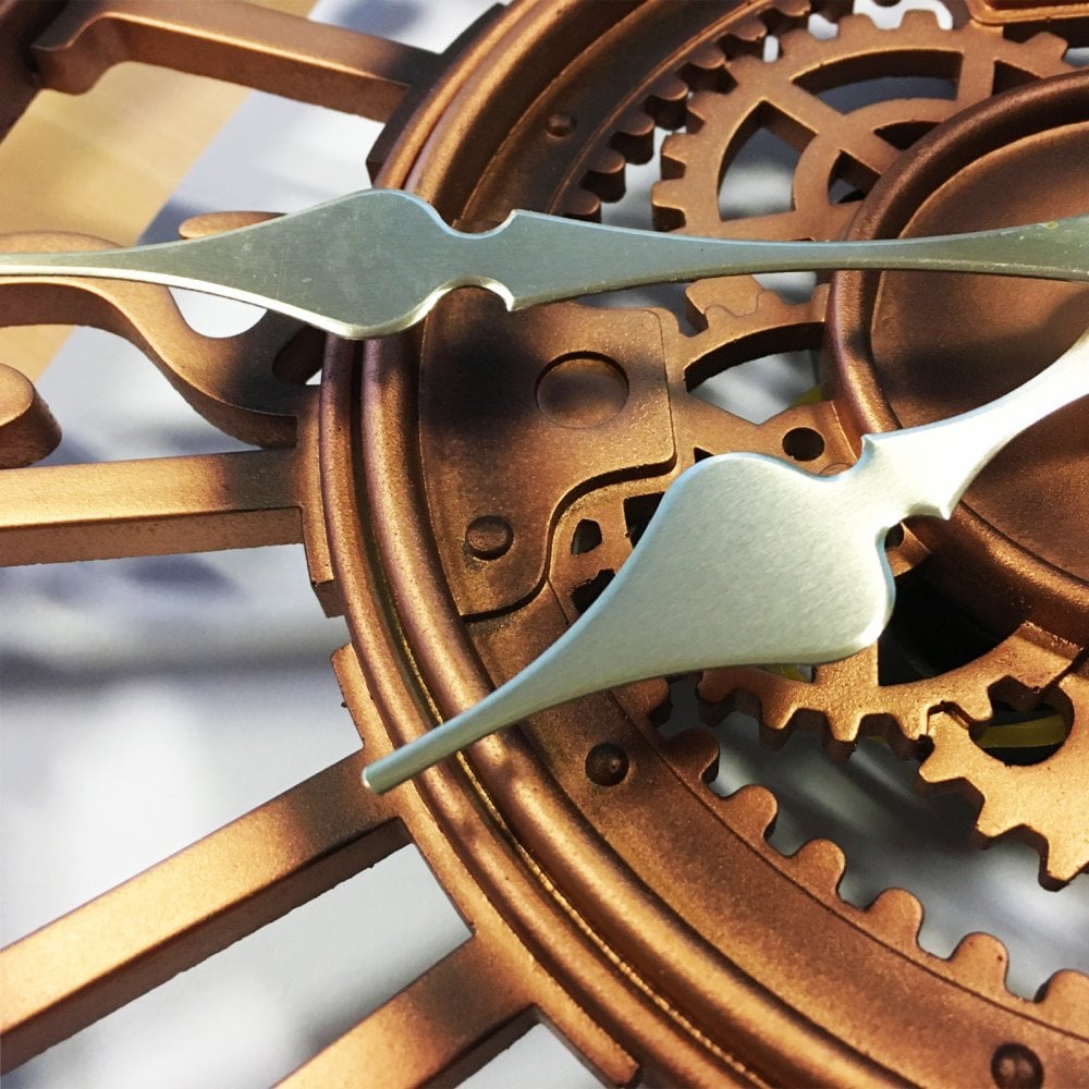 Vintage Style Bronze Resin Wall Clock
