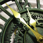 Vintage Style Antique Green Resin Wall Clock