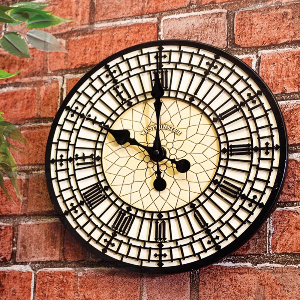 Vintage Westminster Big Ben Resin Wall Clock