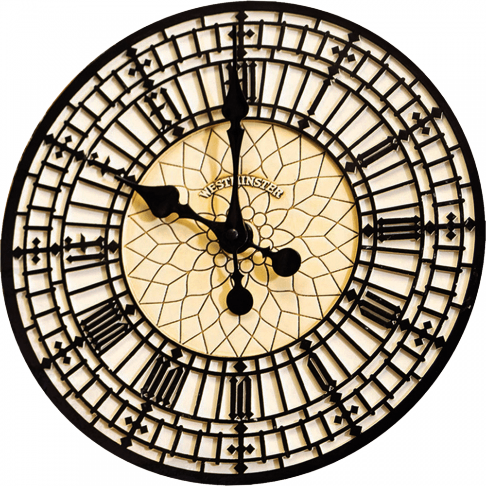 Vintage Westminster Big Ben Resin Wall Clock