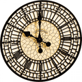 Vintage Westminster Big Ben Resin Wall Clock