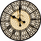 Vintage Westminster Big Ben Resin Wall Clock