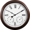 Vintage Design Outdoor Clock with Thermometer and Hygrometer