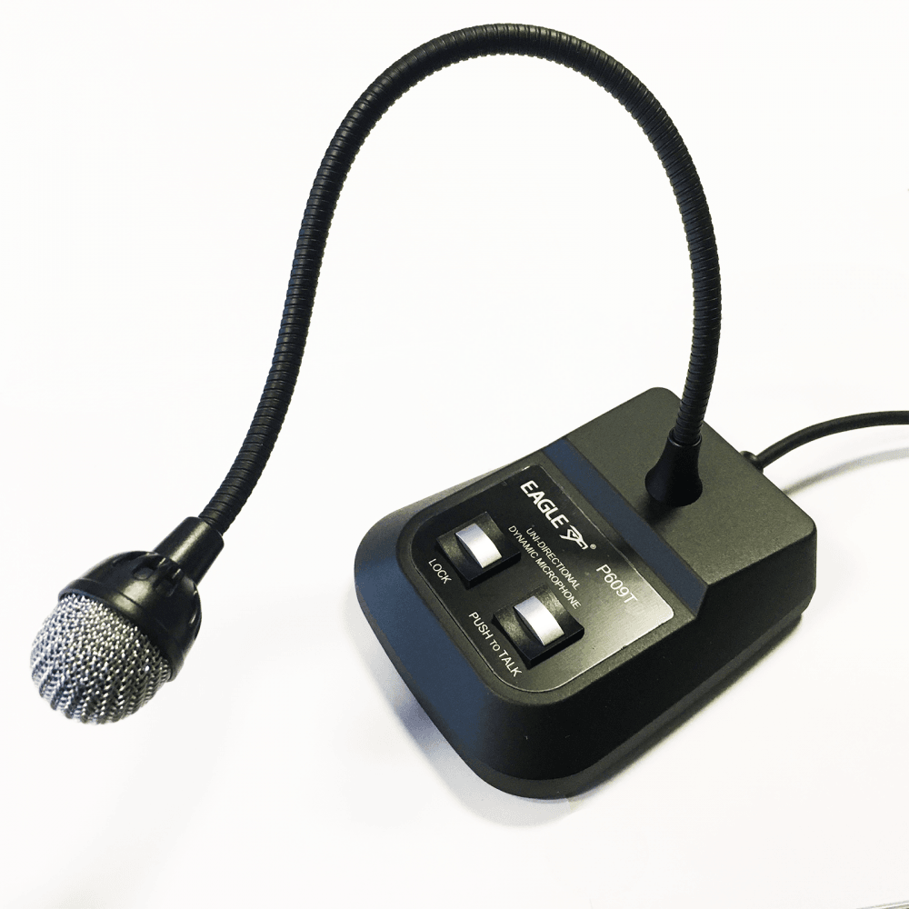 Professional Desktop Dynamic Gooseneck Paging Microphone Mic 6.35mm Jack