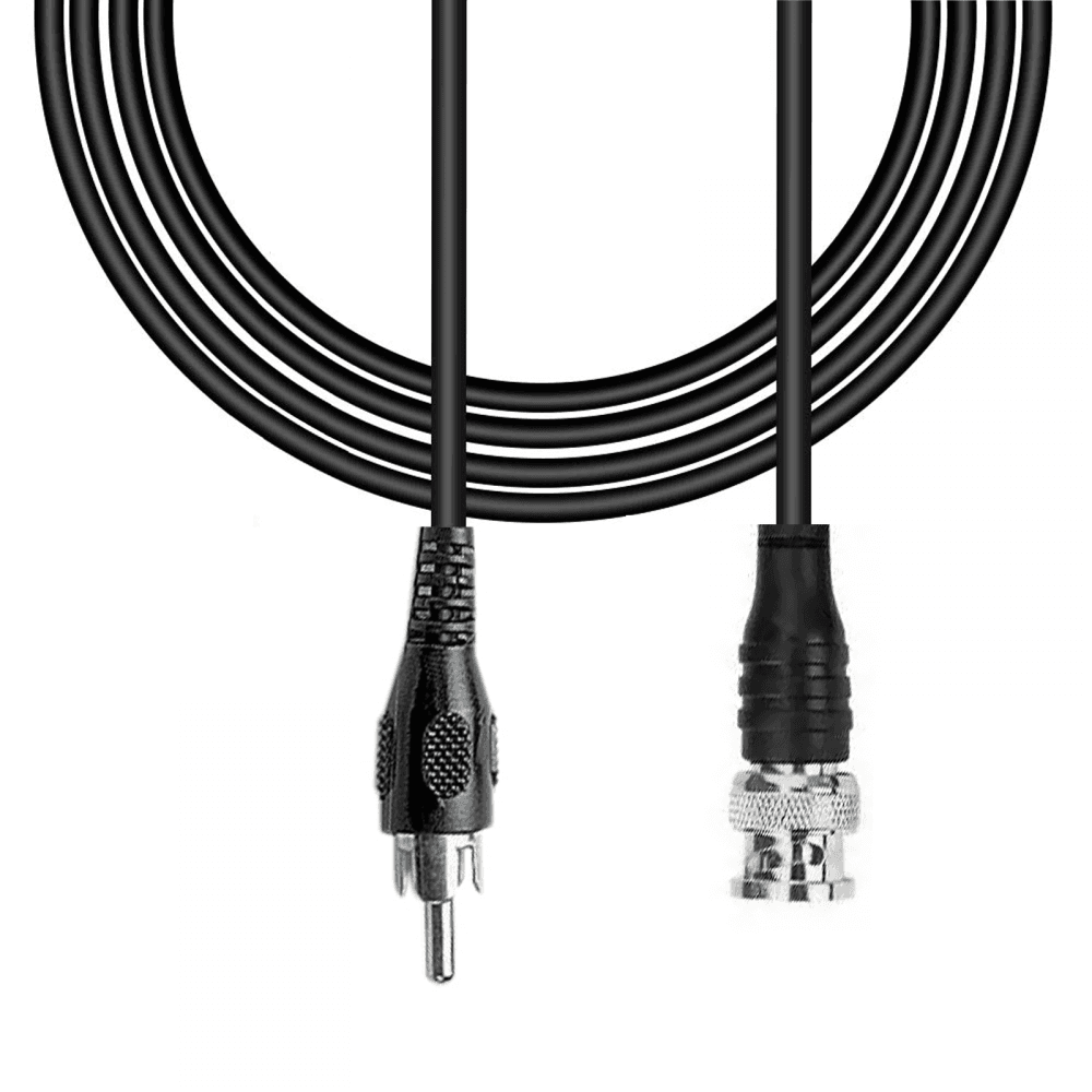 BNC Male Plug to RCA Phono Plug Coaxial Video Lead 1.2M Coax